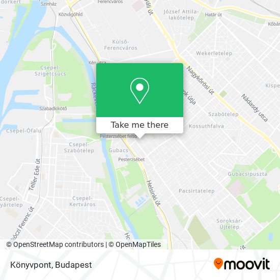 Könyvpont map