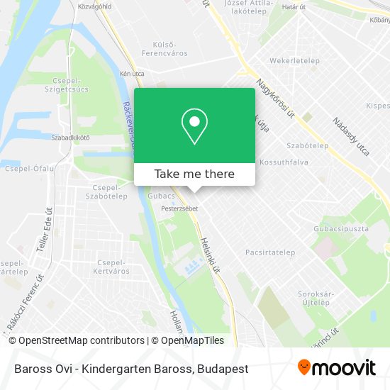 Baross Ovi - Kindergarten Baross map