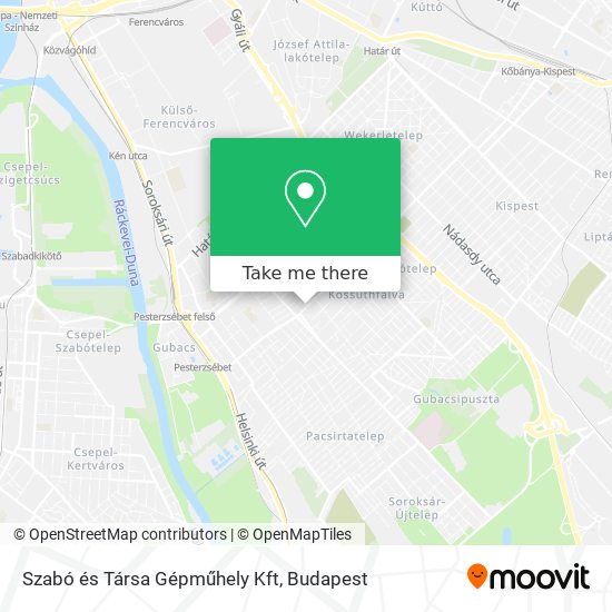 Szabó és Társa Gépműhely Kft map