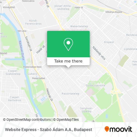 Website Express - Szabó Ádám A.A. map