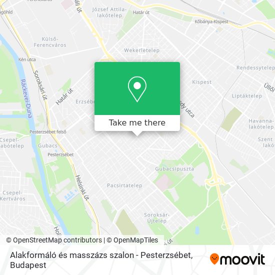 Alakformáló és masszázs szalon - Pesterzsébet map