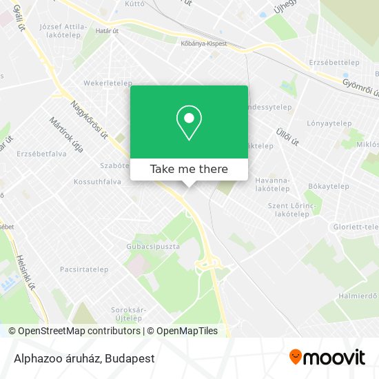 Alphazoo áruház map