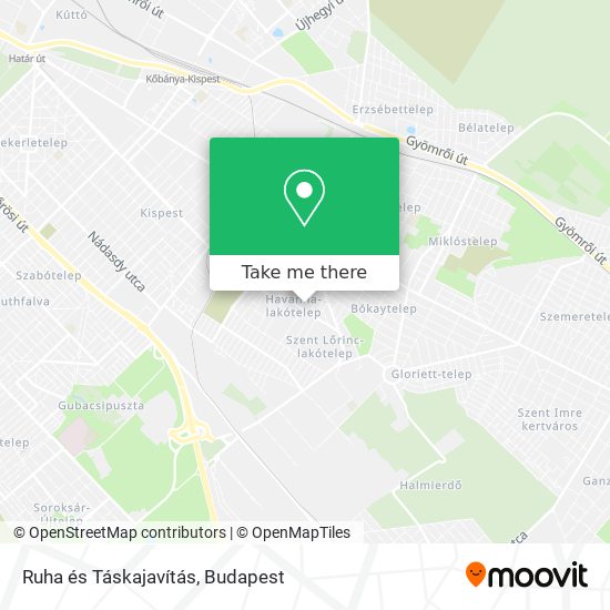 Ruha és Táskajavítás map