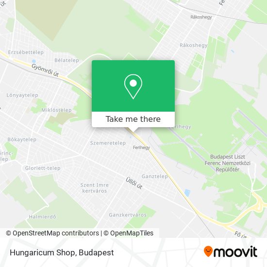 Hungaricum Shop map