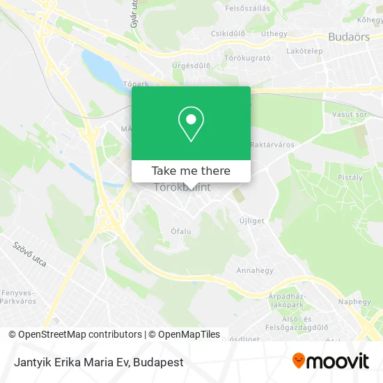 Jantyik Erika Maria Ev map