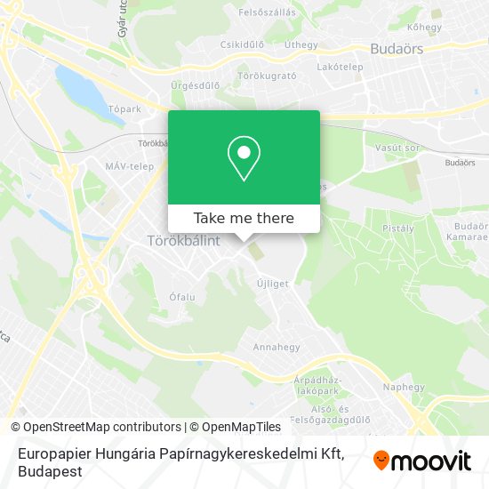 Europapier Hungária Papírnagykereskedelmi Kft map