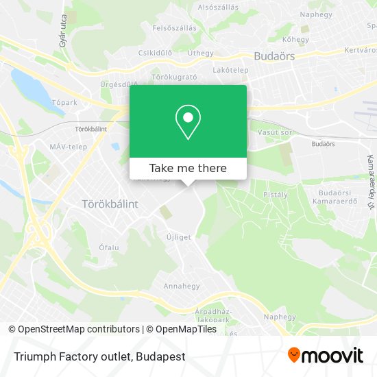 Triumph Factory outlet map