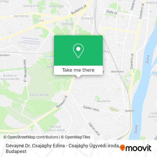 Gévayné Dr. Csajághy Edina - Csajághy Ügyvédi iroda map