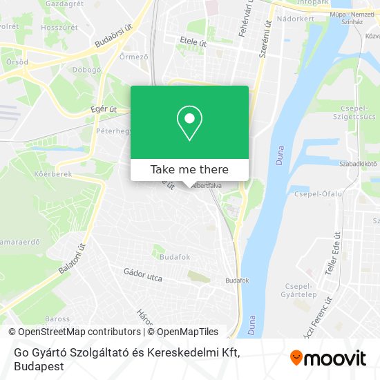 Go Gyártó Szolgáltató és Kereskedelmi Kft map