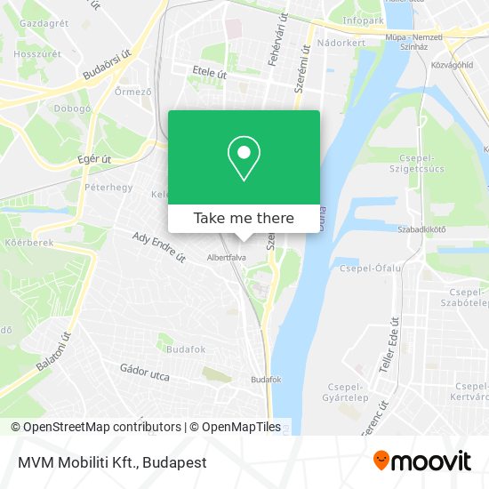 MVM Mobiliti Kft. map