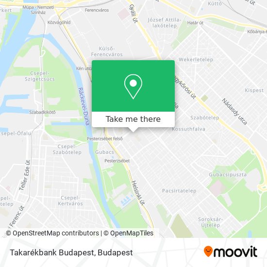 Takarékbank Budapest map