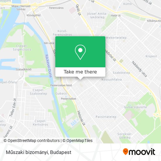 Műszaki bizományi map