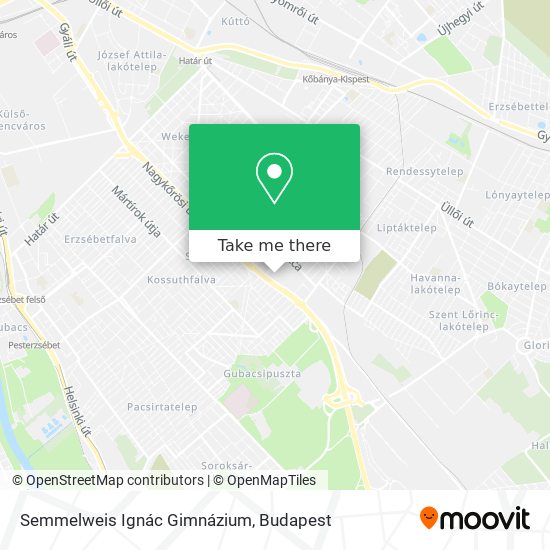Semmelweis Ignác Gimnázium map