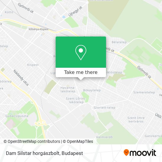 Dam Silstar horgászbolt map