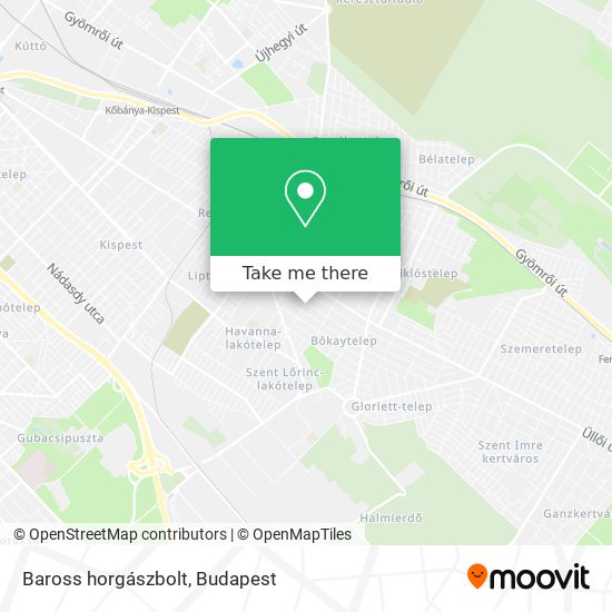 Baross horgászbolt map