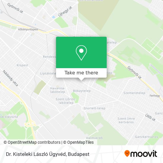 Dr. Kisteleki László Ügyvéd map