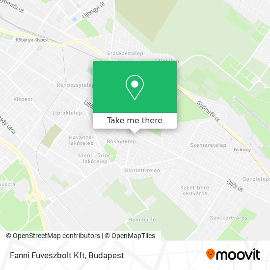 Fanni Fuveszbolt Kft map