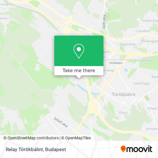 Relay Törökbálint map