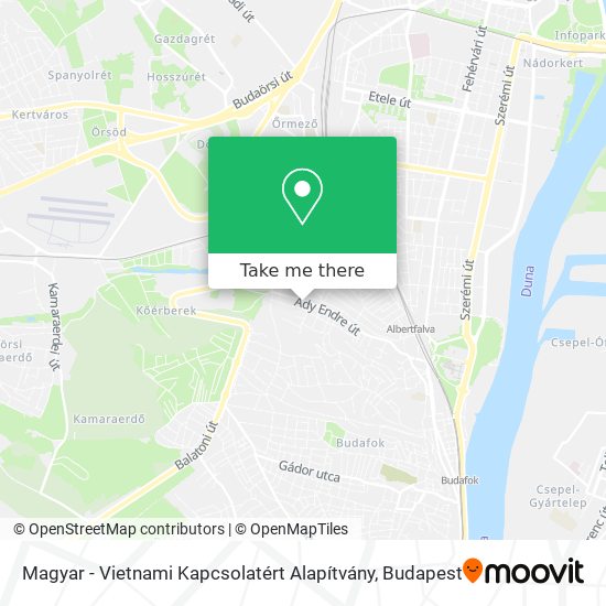 Magyar - Vietnami Kapcsolatért Alapítvány map