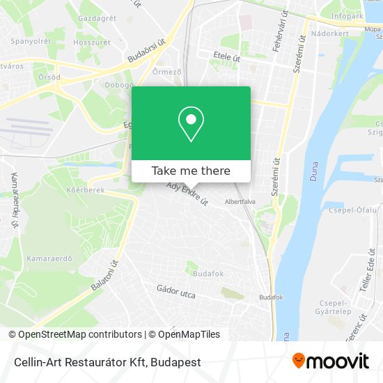 Cellin-Art Restaurátor Kft map