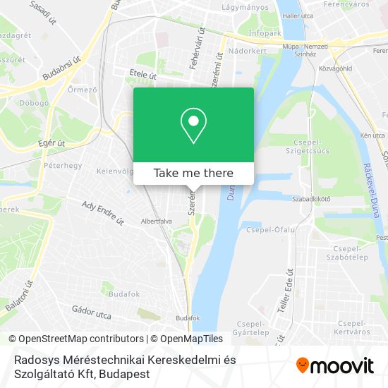 Radosys Méréstechnikai Kereskedelmi és Szolgáltató Kft map