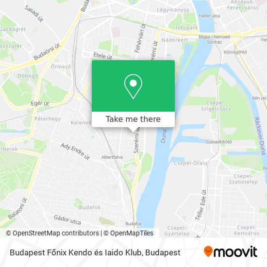 Budapest Főnix Kendo és Iaido Klub map