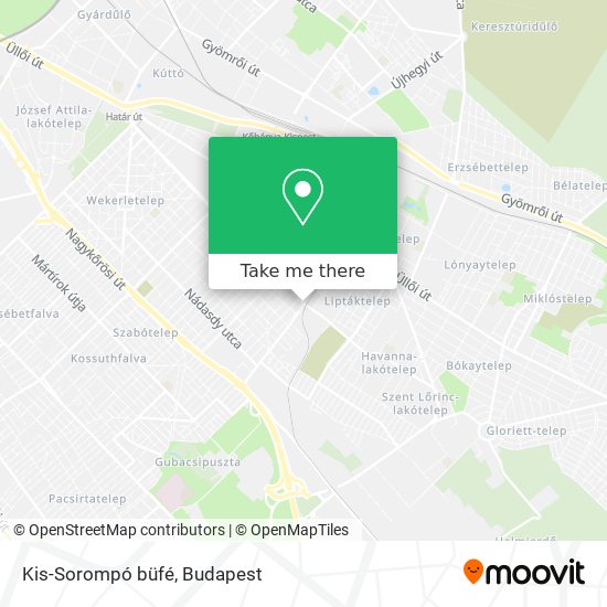 Kis-Sorompó büfé map