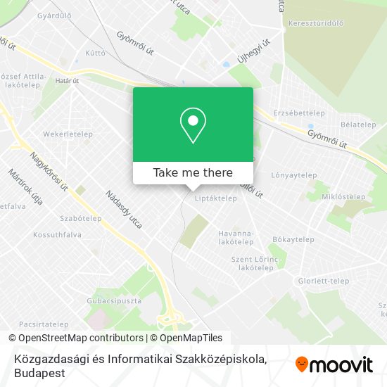 Közgazdasági és Informatikai Szakközépiskola map