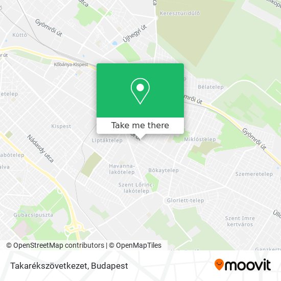 Takarékszövetkezet map