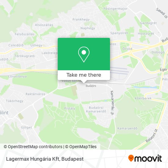 Lagermax Hungária Kft map