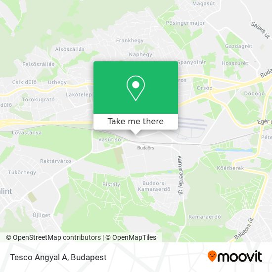 Tesco Angyal A map