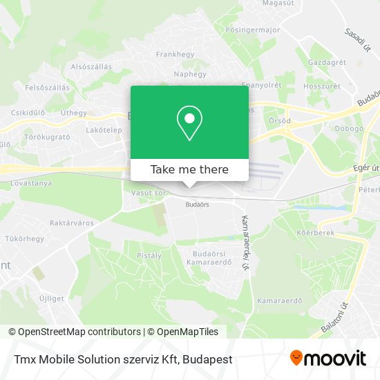 Tmx Mobile Solution szerviz Kft map