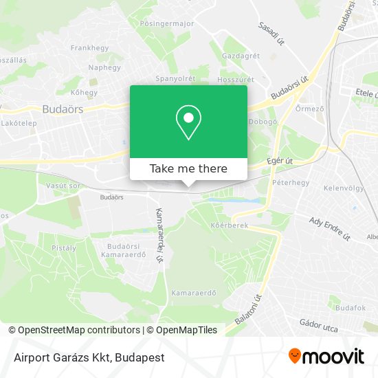 Airport Garázs Kkt map