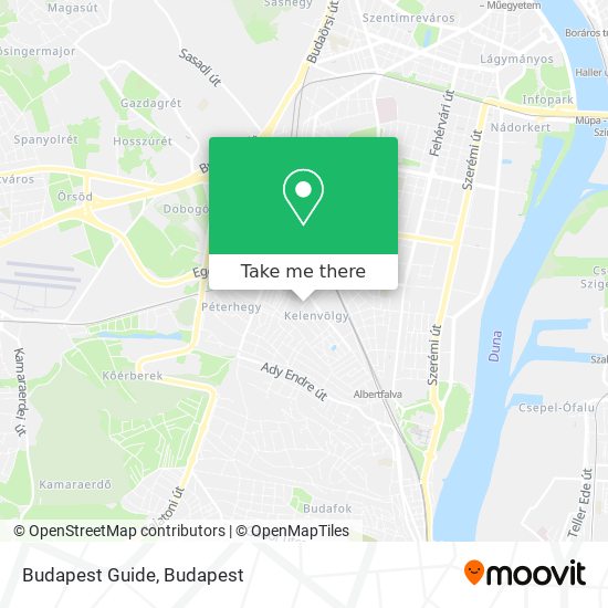 Budapest Guide map