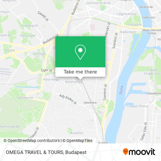 OMEGA TRAVEL & TOURS map