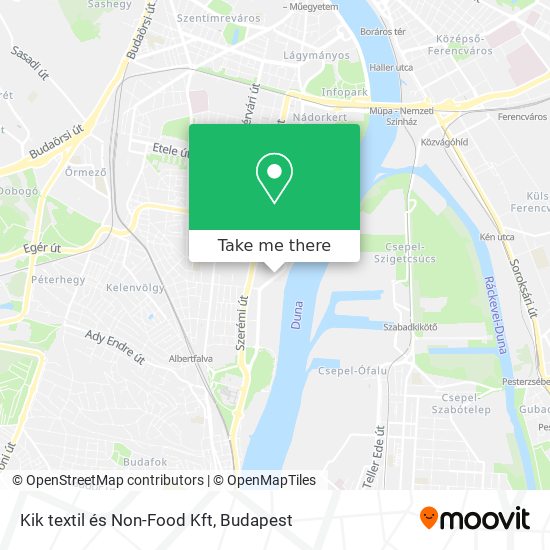 Kik textil és Non-Food Kft map