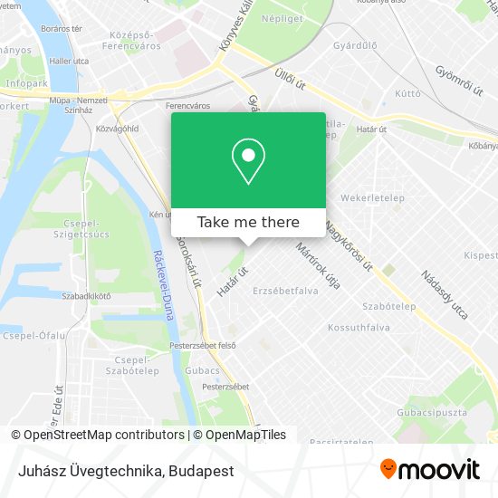 Juhász Üvegtechnika map
