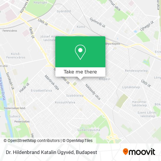 Dr. Hildenbrand Katalin Ügyvéd map