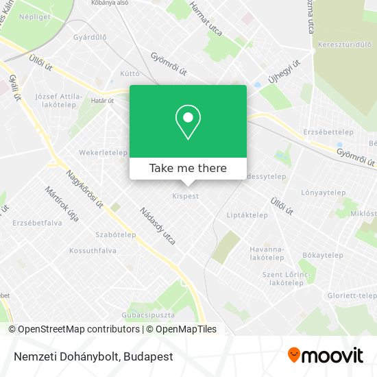 Nemzeti Dohánybolt map
