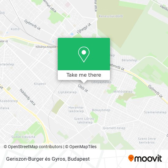 Geriszon-Burger és Gyros map