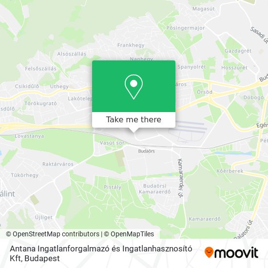 Antana Ingatlanforgalmazó és Ingatlanhasznosító Kft map