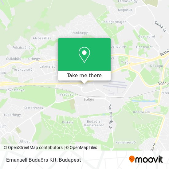 Emanuell Budaörs Kft map