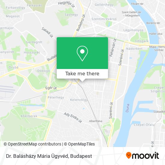 Dr. Balásházy Mária Ügyvéd map