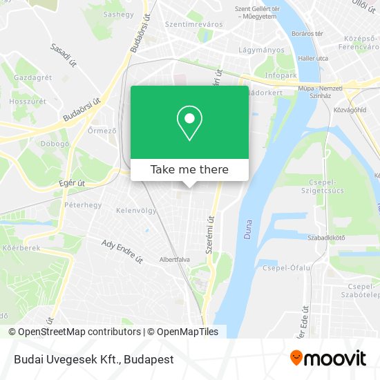 Budai Uvegesek Kft. map