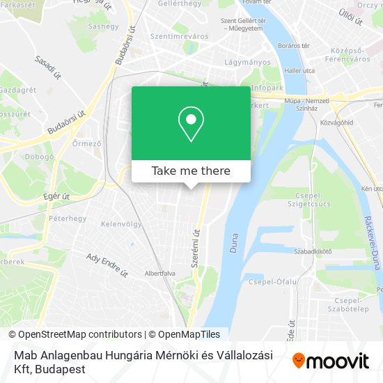 Mab Anlagenbau Hungária Mérnöki és Vállalozási Kft map