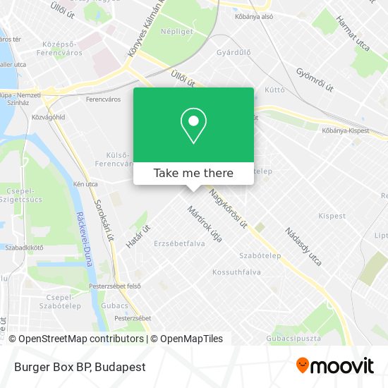 Burger Box BP map