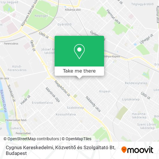 Cygnus Kereskedelmi, Közvetítő és Szolgáltató Bt map