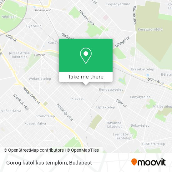 Görög katolikus templom map