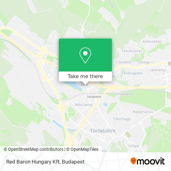 Red Baron Hungary Kft map