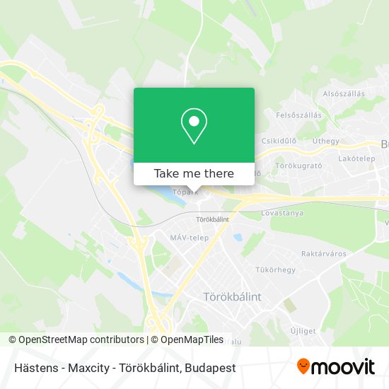 Hästens - Maxcity - Törökbálint map